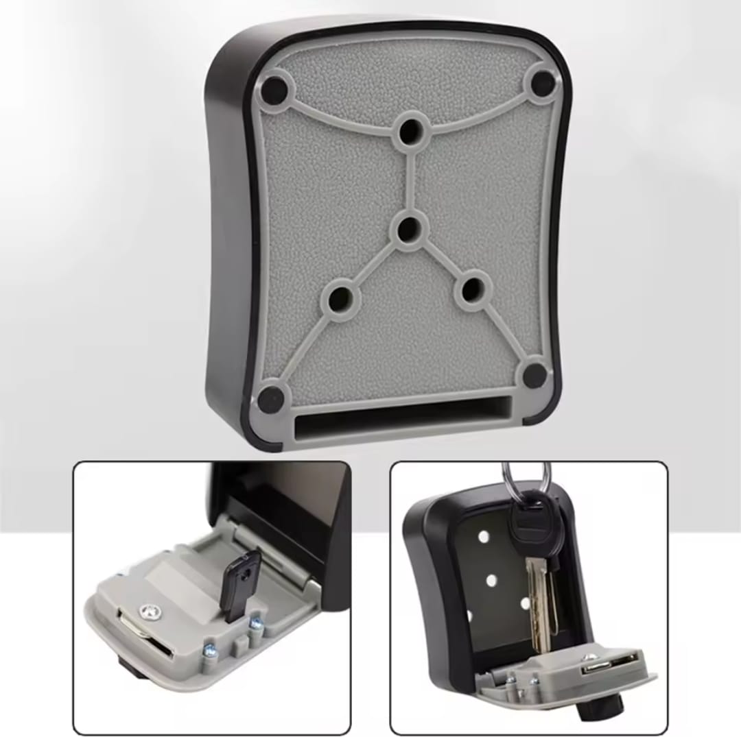 Wall-Mounted Key Lock Box – 4-Digit Combination Safe