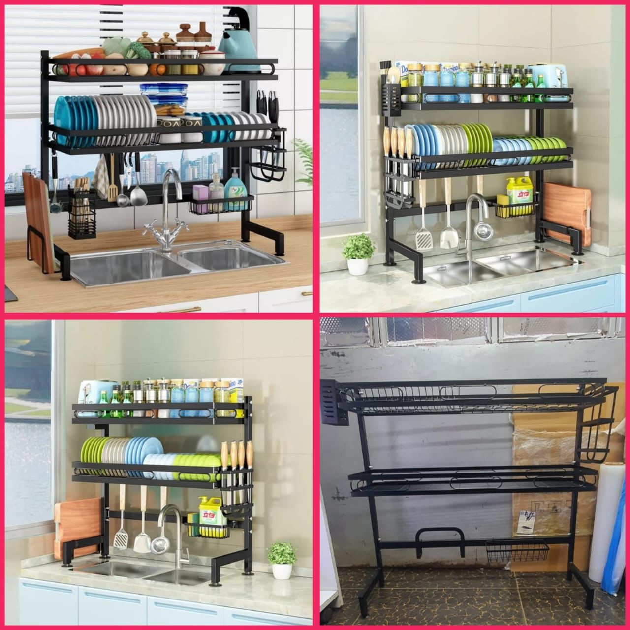 Double Layer Over-Sink Dish Rack