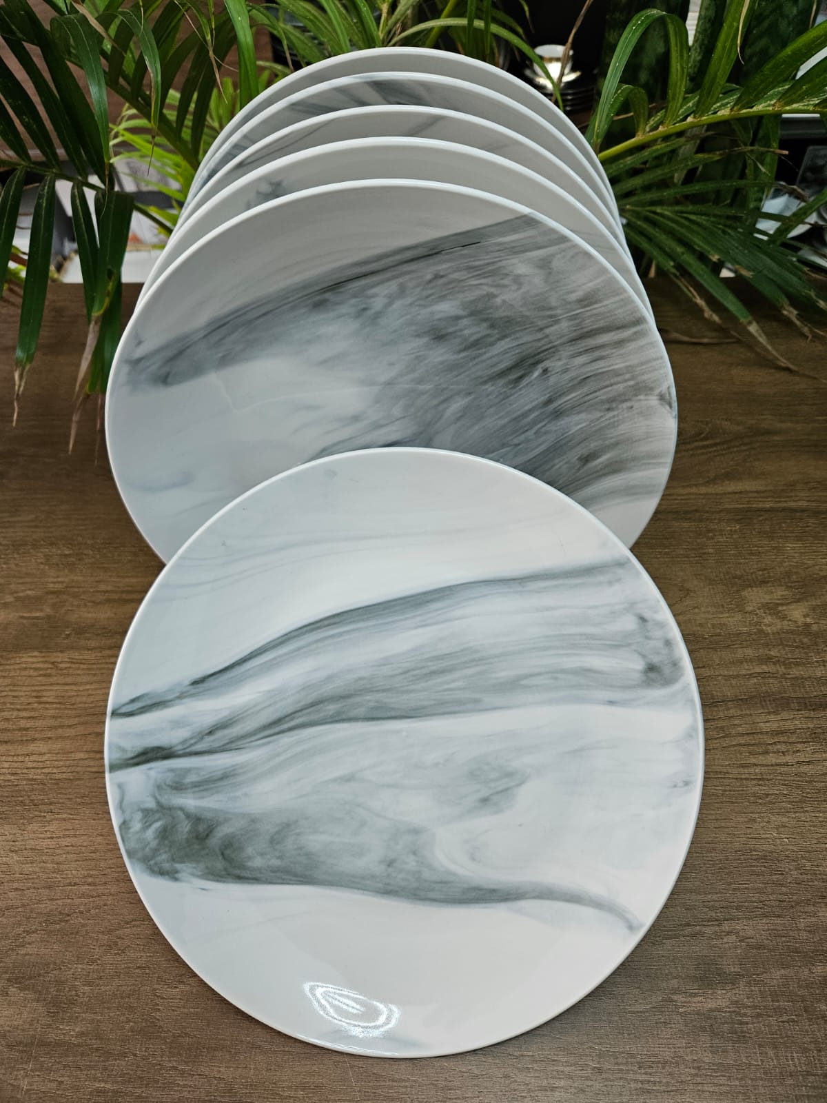 Marble Dinner Plates Set