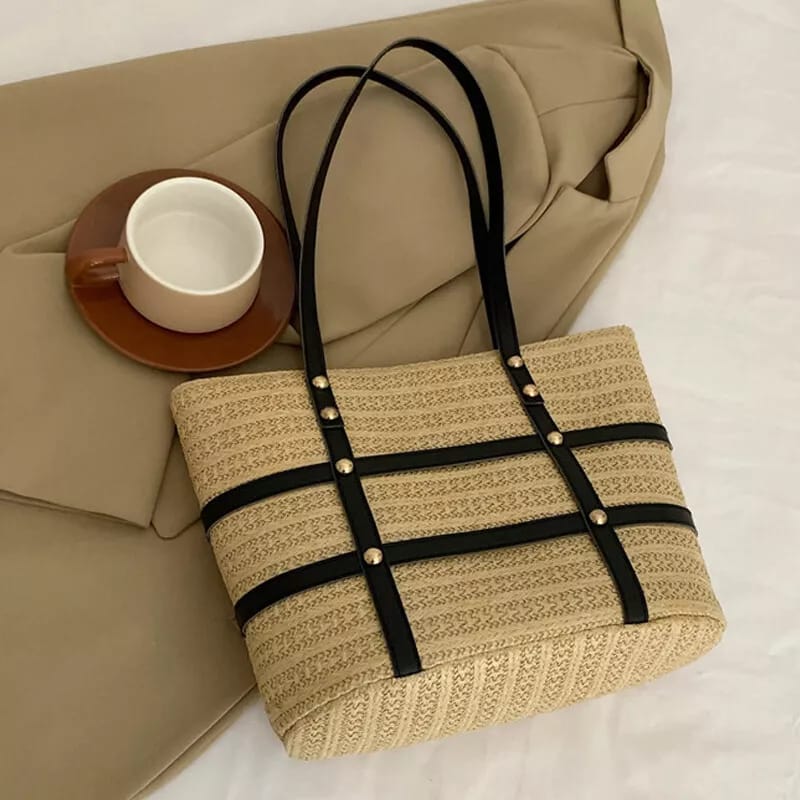 Women's Minimalist Solid Color Tote Bag