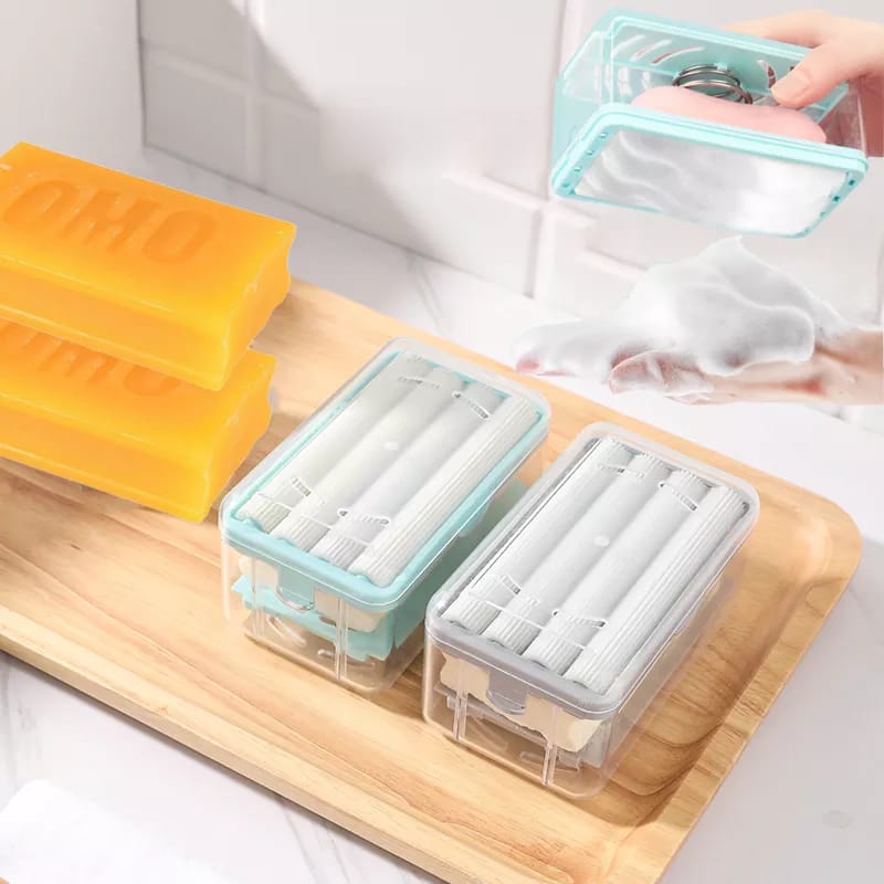 2-in-1 Multifunctional Soap Dish & Foaming Box