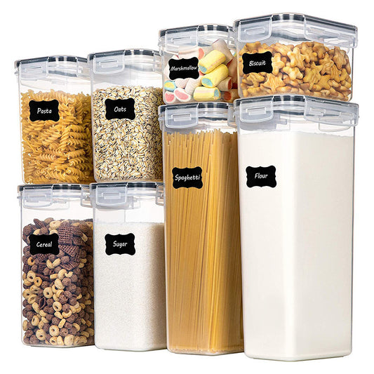 8pcs Food & Pantry Storage Containers Set
