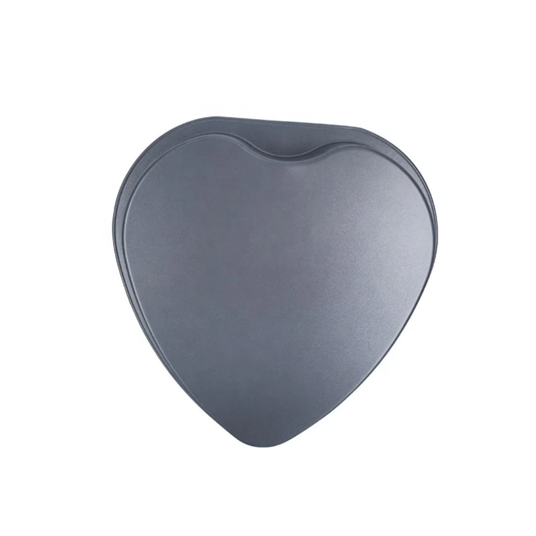 Metallic Heart-Shaped Baking Tin