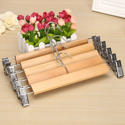 33cm High-Grade Natural Wooden Hangers (5pcs Set)