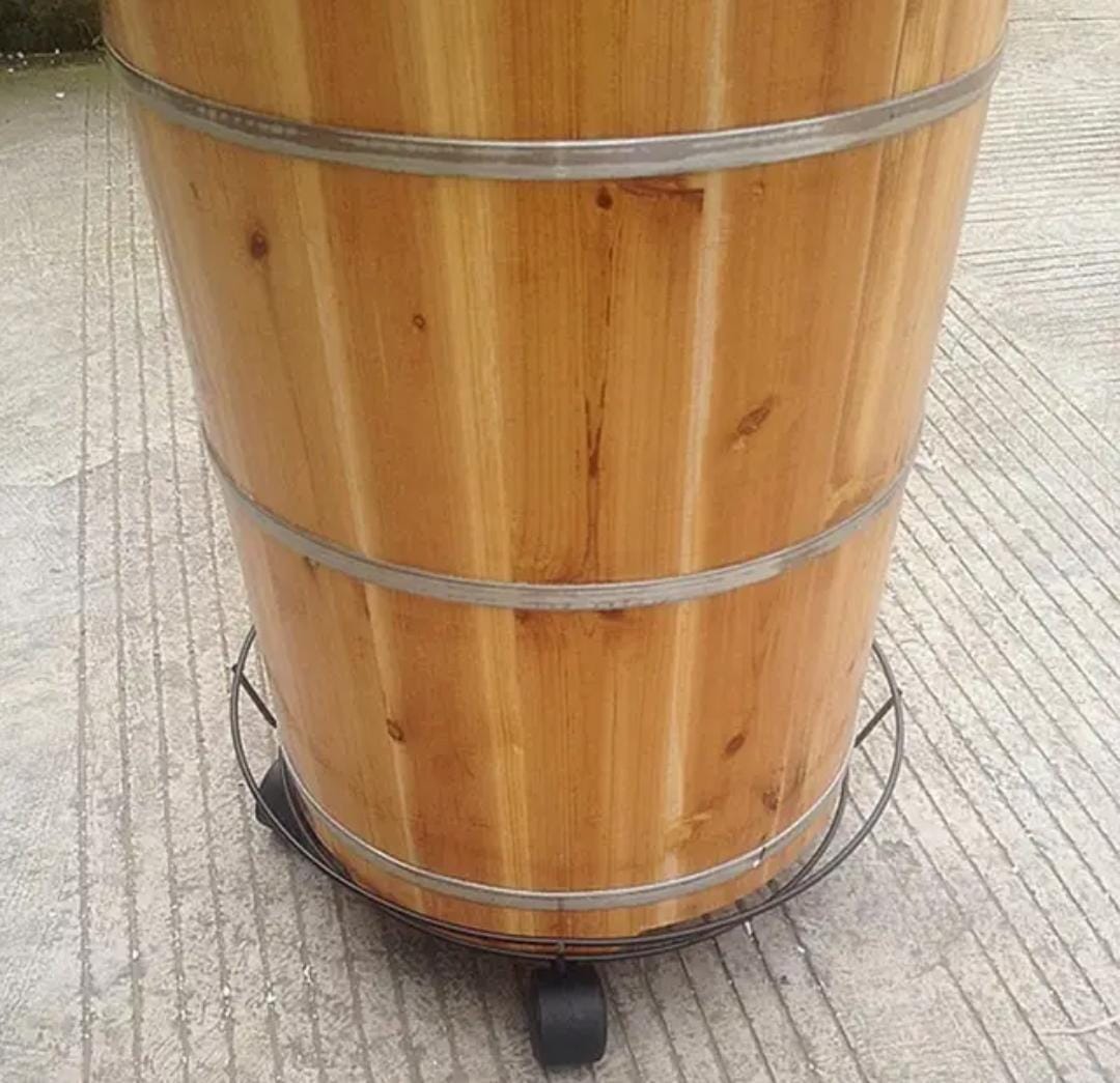 Heavy Duty Metallic Gas Cylinder Planter/Movable Trolley with Wheels