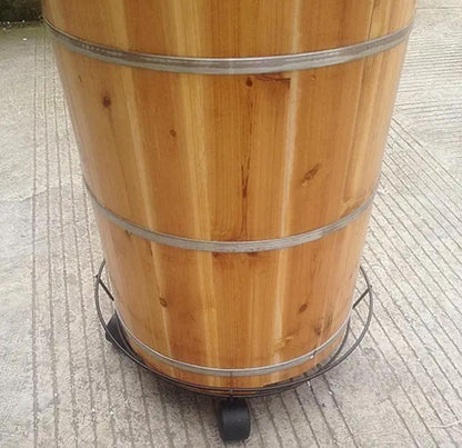 Heavy Duty Metallic Gas Cylinder Planter/Movable Trolley with Wheels