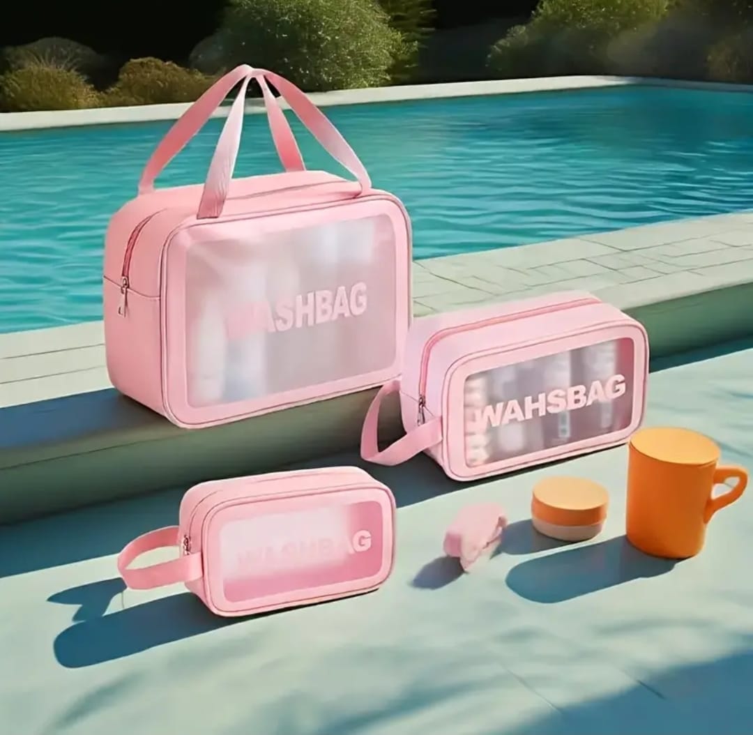 3pcs Wash Bag Pouch Set