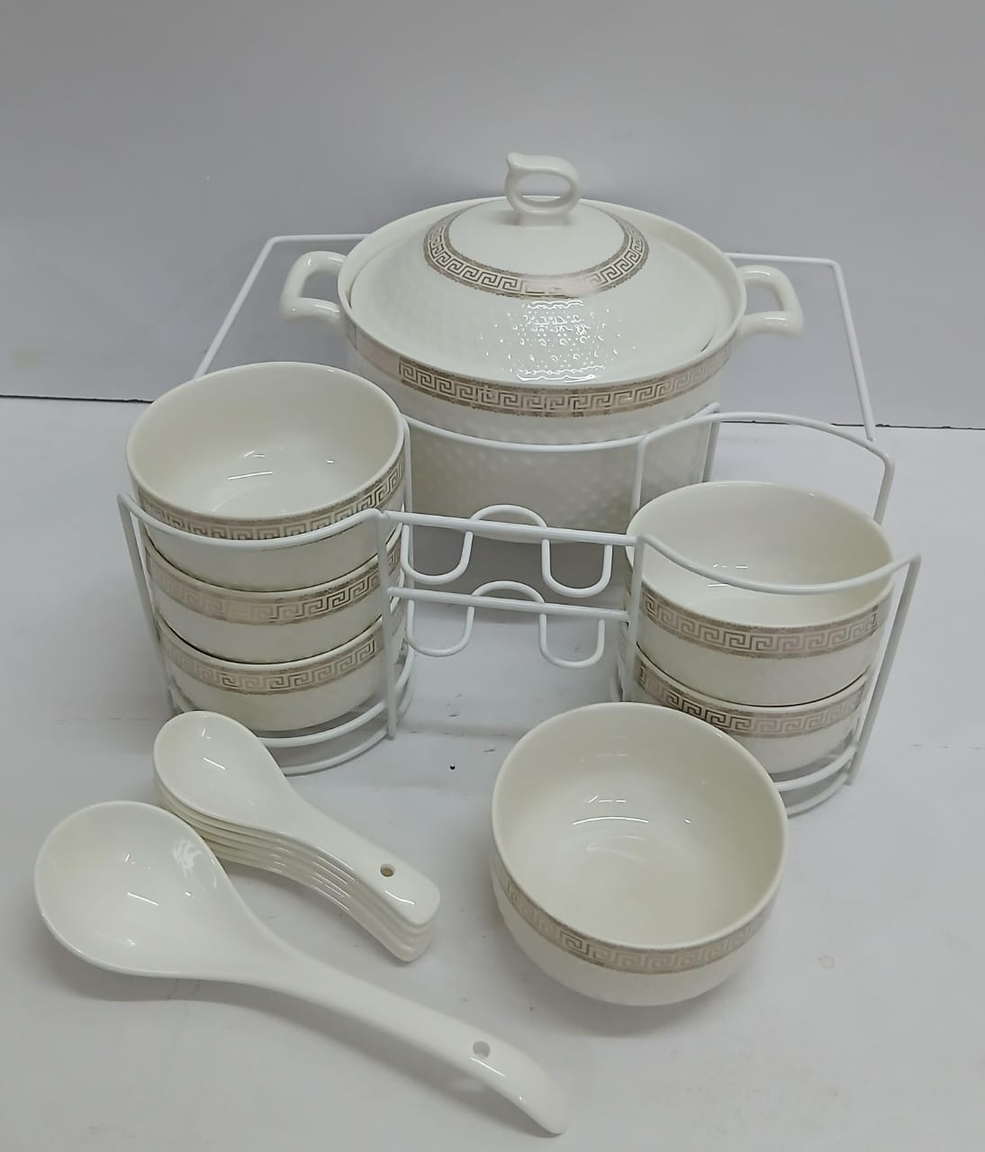 15pcs Ceramic Soup Set