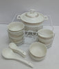 15pcs Ceramic Soup Set