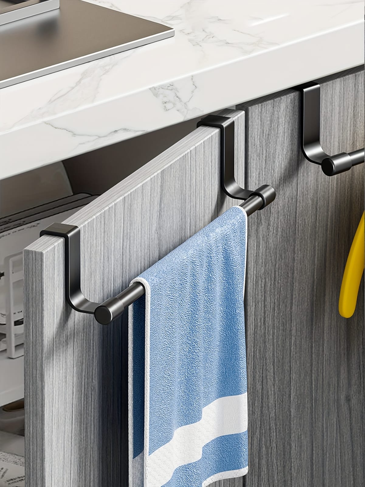 Wall Mounted Kitchen & Bathroom Towel Rack