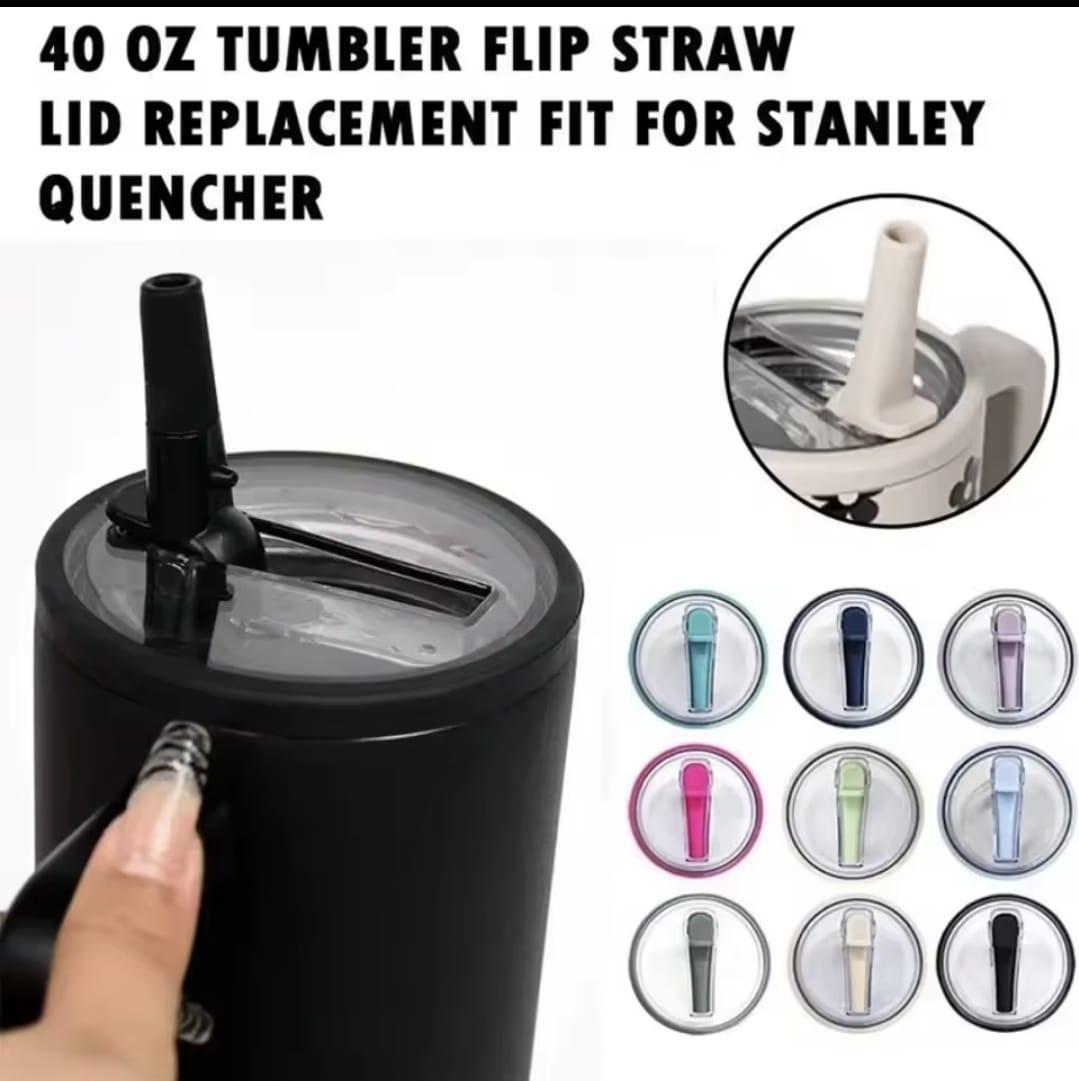 Anti-Leak Stanley Tumbler Replacement Lids with Straws