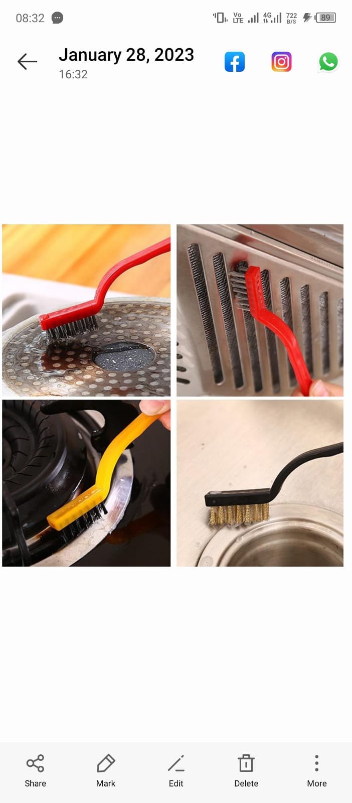 3PCS Kitchen Cleaning Brushes – Range Hood & Degreasing Tools