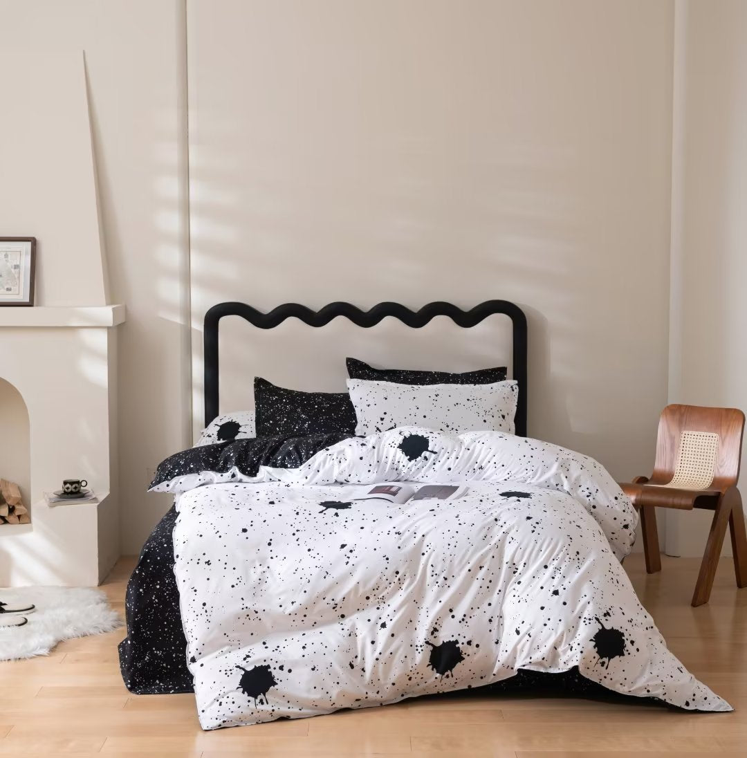 Luxury Nordic Style Cotton Microfiber Duvet Cover Set