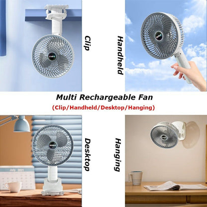 Mini Portable Fan – Desktop, Handheld & Clip Fan