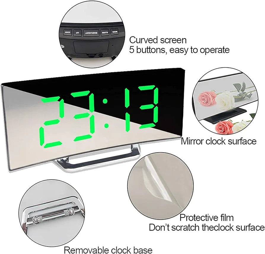 Digital LED Bedside Alarm Clock