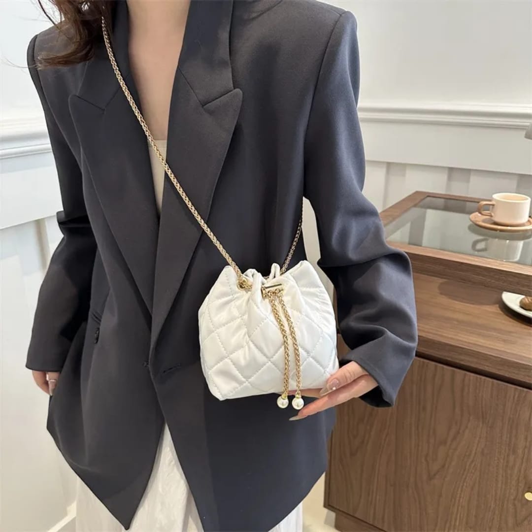 Quilted Tote Shoulder Bag