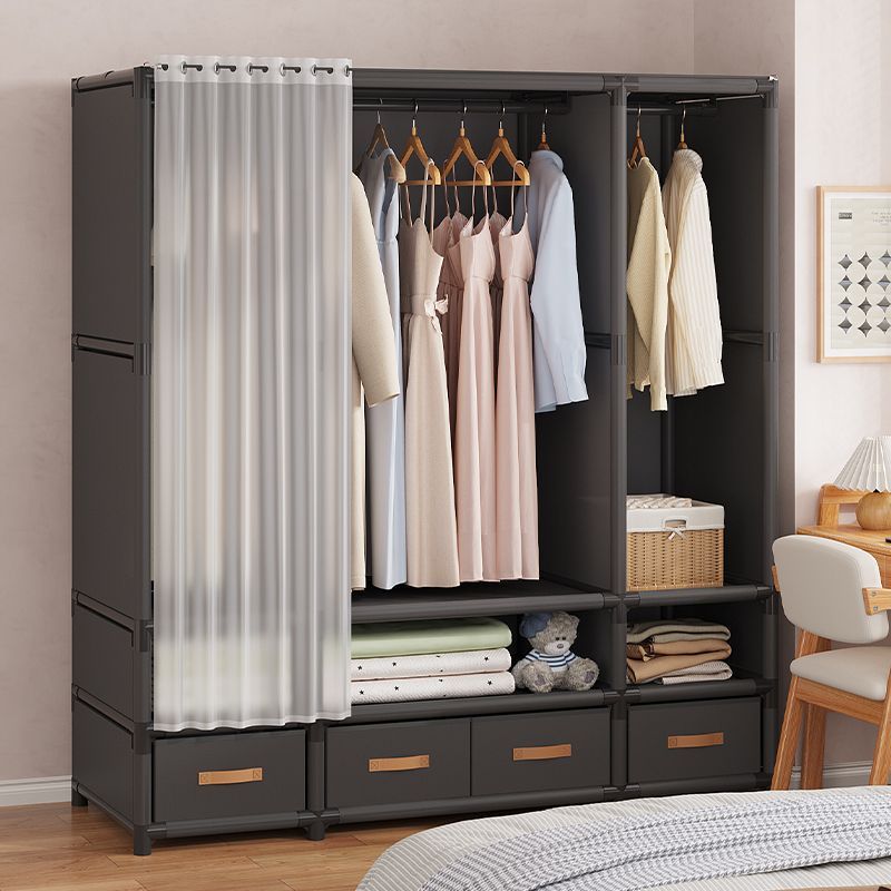 Elegant Heavy Duty Metallic Wardrobe