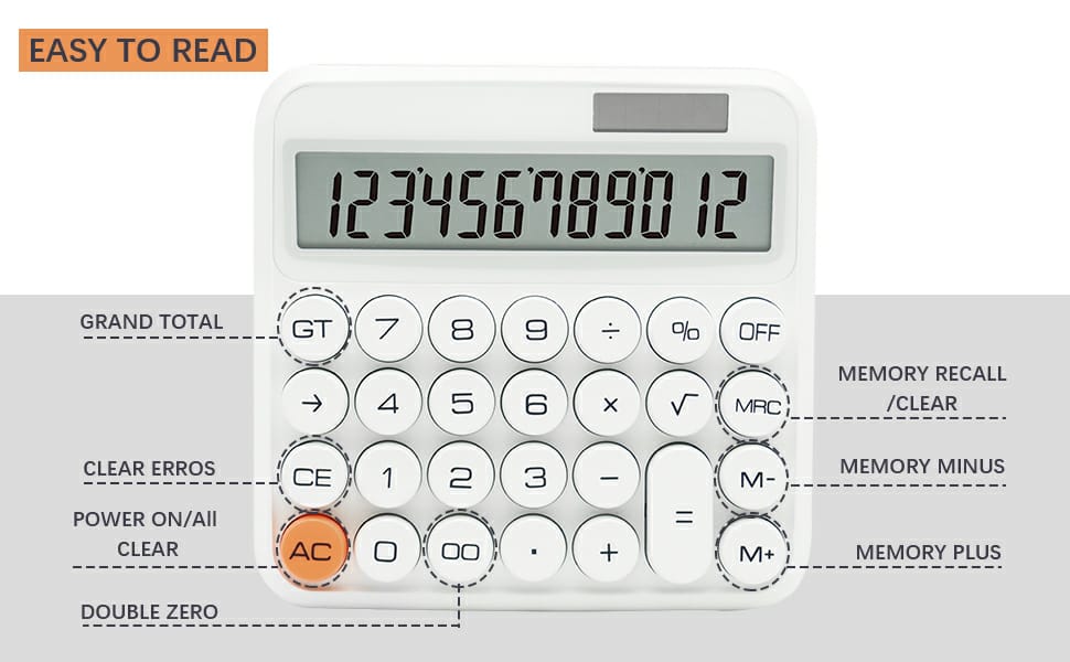 12-Digit Solar Energy Desktop Calculator