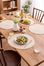 Elegant Round Woven Placemats – Set of 6