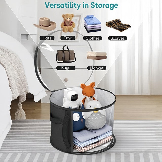 Hat & Clothes Storage Box – Foldable Travel Organizer