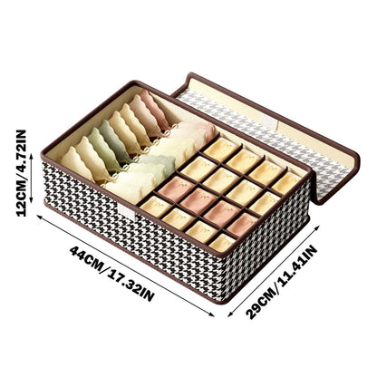 17-Grid Foldable Undergarment Organizer