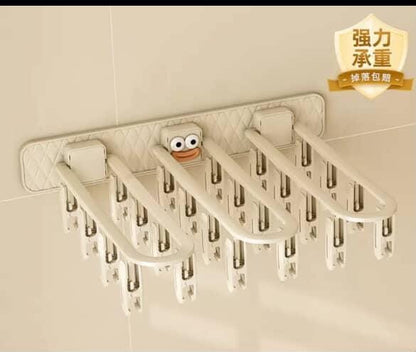 24-Clip Multifunction Wall Folding Cloth Hanger