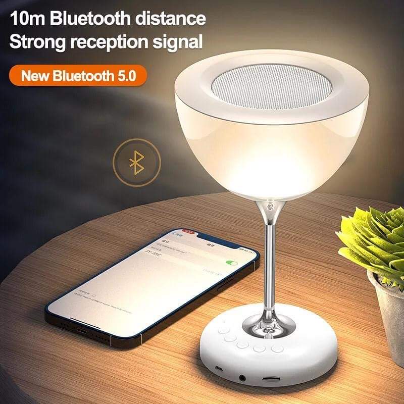 Novel Wine Glass Bedside Lamp – 6 Colour Ambient Lighting