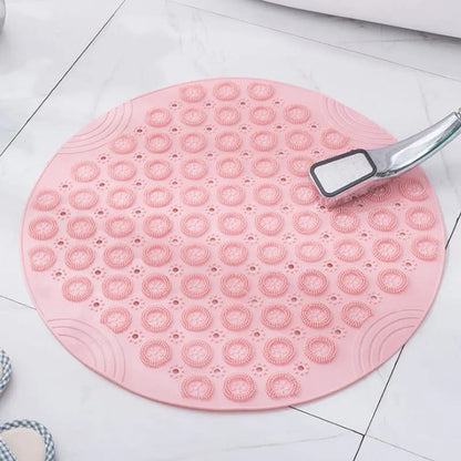 Bathroom Non-Slip TPR Circular Bath Mat