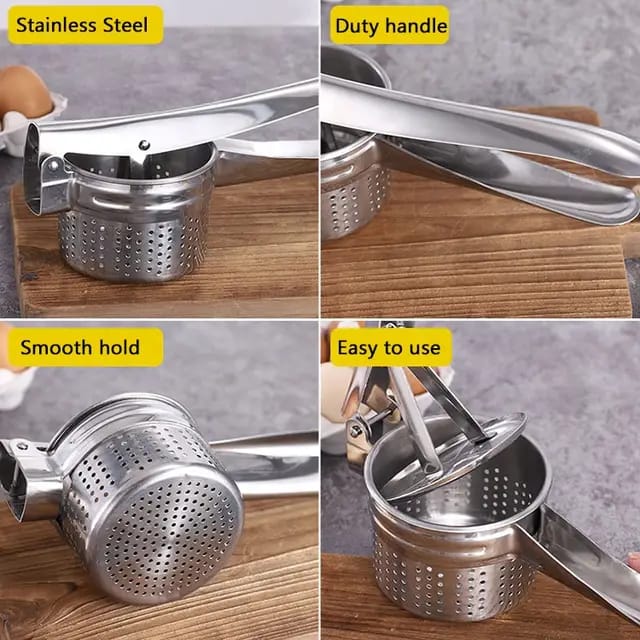 Stainless Steel Potato Masher & Ricer Press