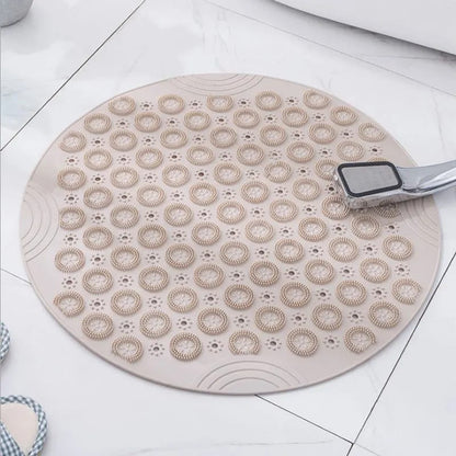 Bathroom Non-Slip TPR Circular Bath Mat