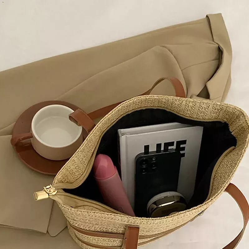 Women's Minimalist Solid Color Tote Bag