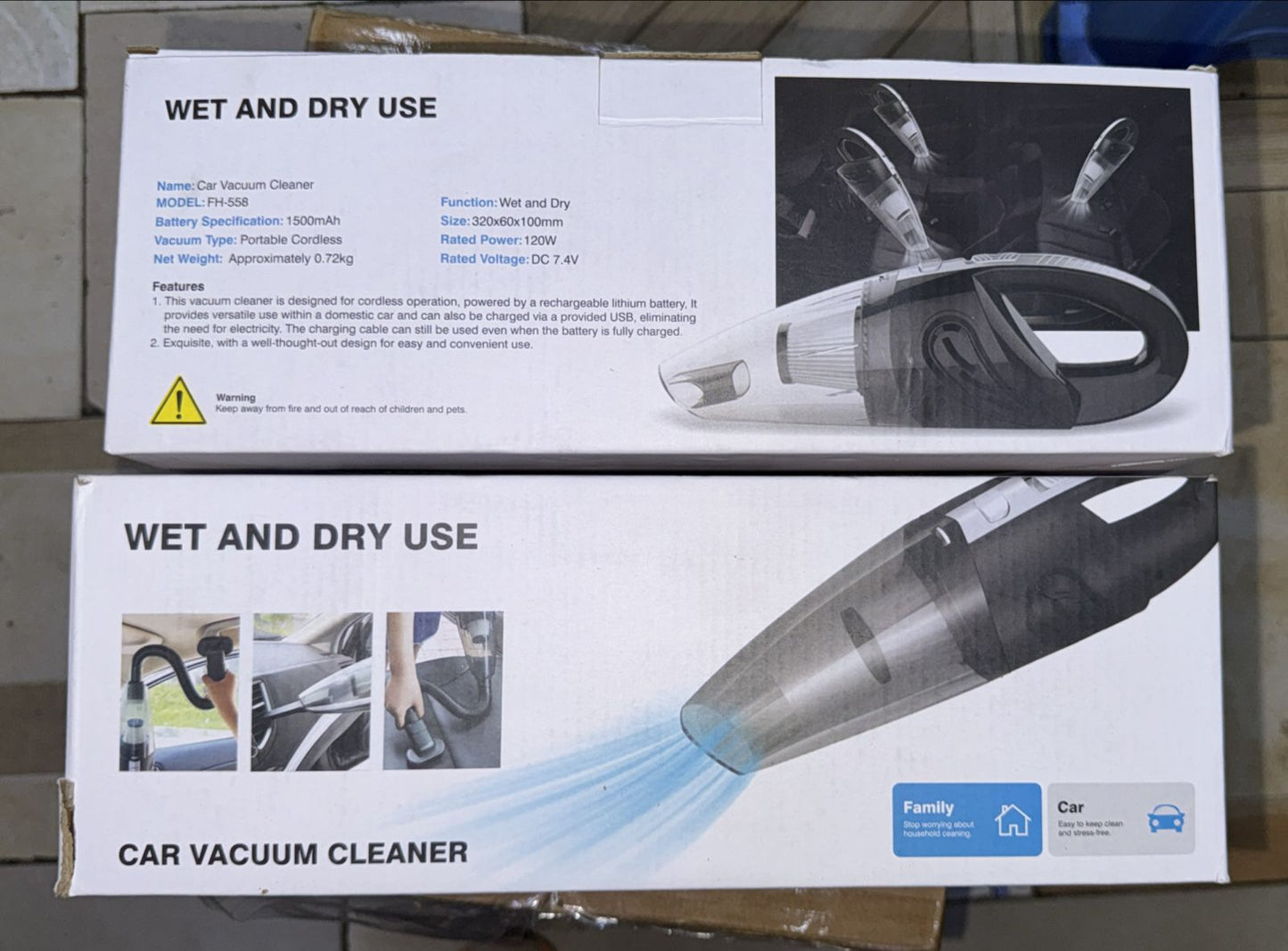 4-in-1 Portable Wireless Vacuum Cleaner – Big Size