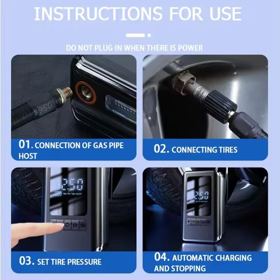 Portable Mini Electric Tire Inflator