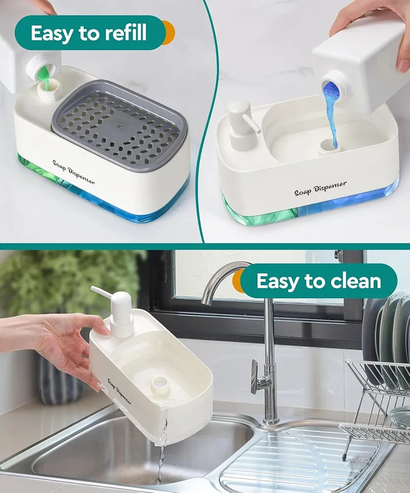 2-in-1 Hand & Dish Liquid Soap Dispenser Set