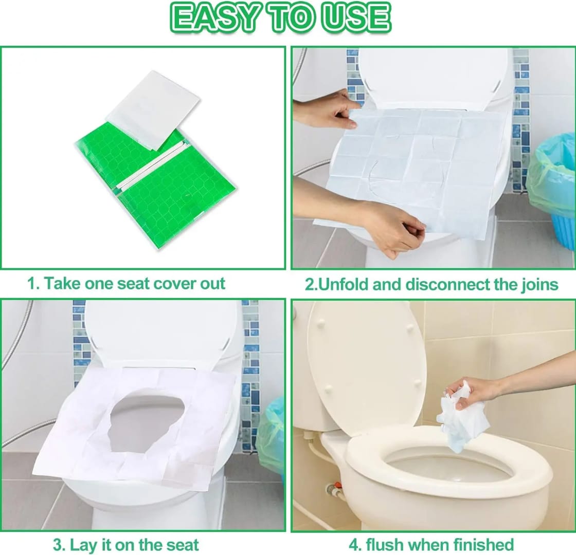 10pcs Disposable Toilet Seat Covers