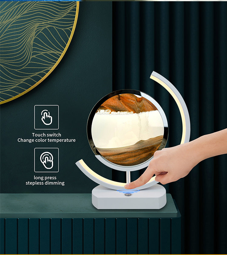 LED Dropping Quicksand TV Stand Decor (With USB Charger)