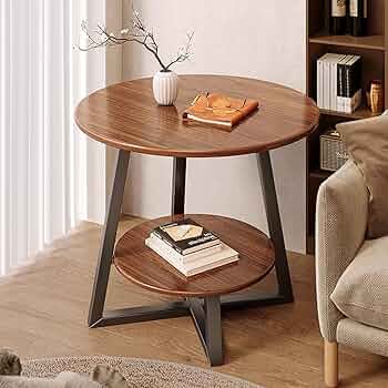 Double-Layer Flower-Shaped Side Table