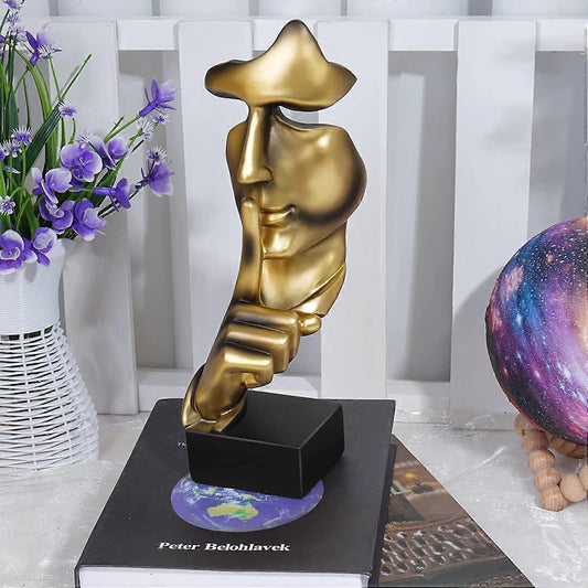 Generic European Resin Silence Man Decor Statue