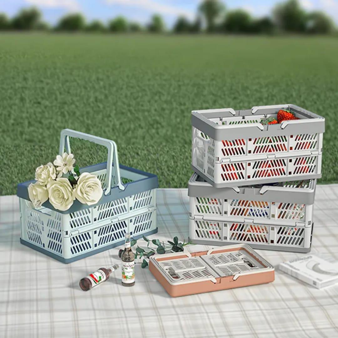 Large Foldable & Collapsible Multifunctional Basket with Handles