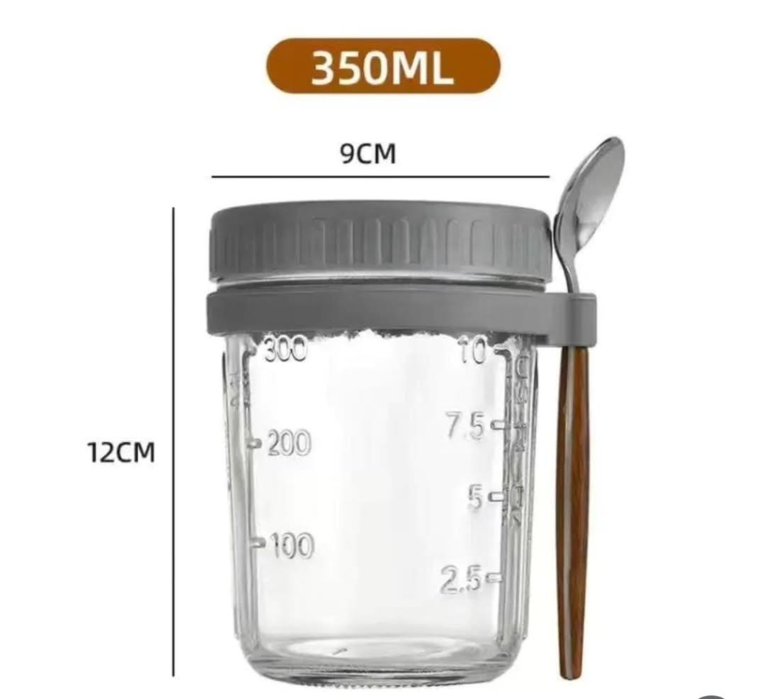 4pcs Overnight Oats Jar Set
