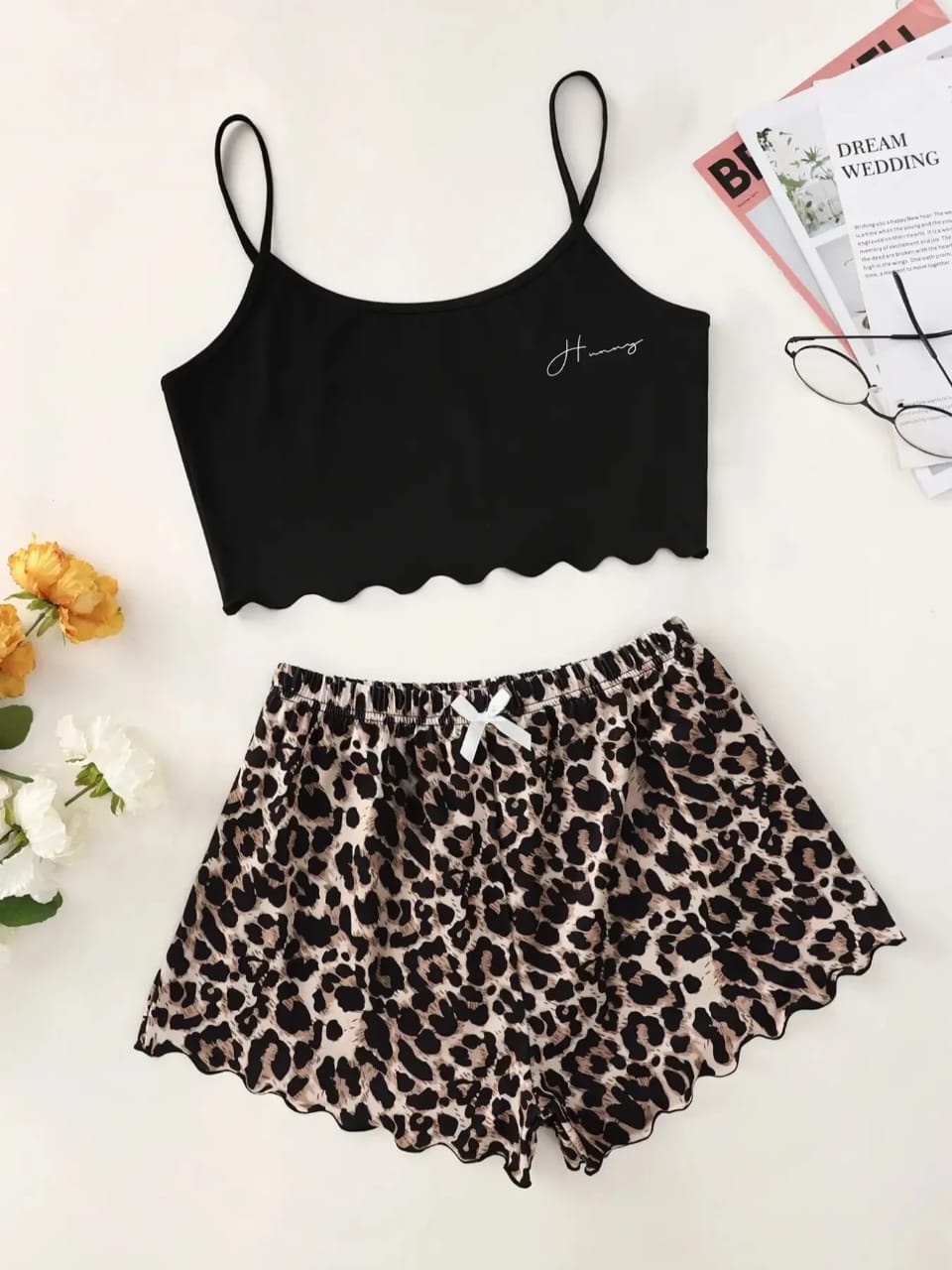Leopard Print Women’s Pajamas Set