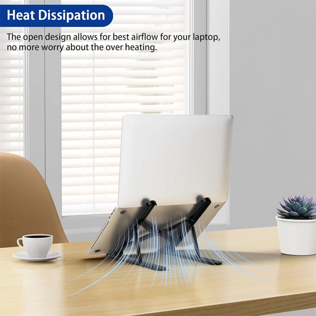 Foldable Metallic Adjustable Laptop Stand