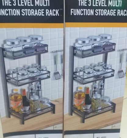 3-Tier Multi-Function Spice Storage Rack