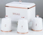 15L Bread Bin With 3 Canisters Set