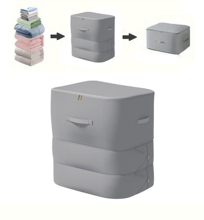 Space-Saving Self-Compression Quilt/Duvet Bag