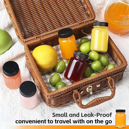 Set of 6 Gingershots Glass Bottles