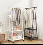 Indoor Triangular Coat Rack with Wheels