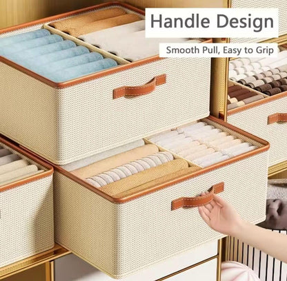 Foldable Double Compartment Closet Organizer