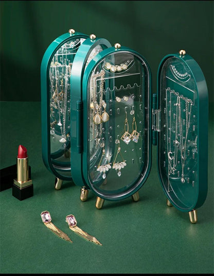 Foldable Vintage Jewelry Display Rack & Trinket Organizer