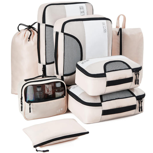 8pcs Premium Luggage Travel Organizer Set